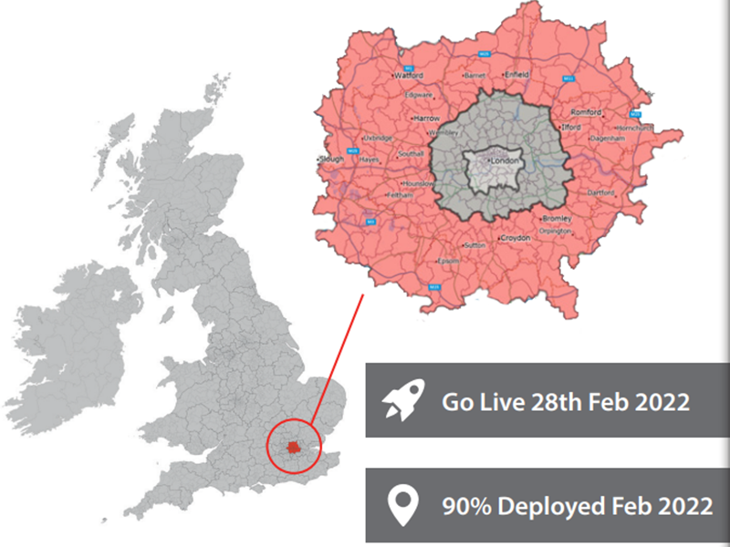 Investment and Service Improvements for Inner M25 and Greater London Areas